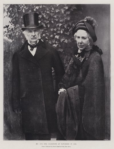 M. et Mme Gladstone à Hawarden en 1895 - English Photographer