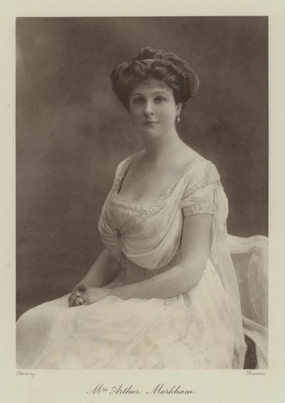 Mme Arthur Markham (photo n/b) - English Photographer