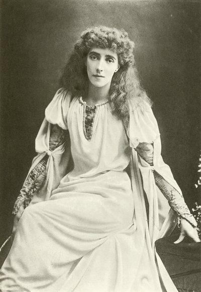 Mme Beerbohm Tree en Ophélie (gravure) - English Photographer