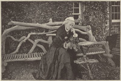 Mme Gladstone dans le jardin du château de Blackcraig - English Photographer