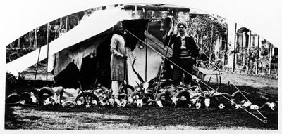 Mes trophées de chasse indiens, vers 1870 - English Photographer
