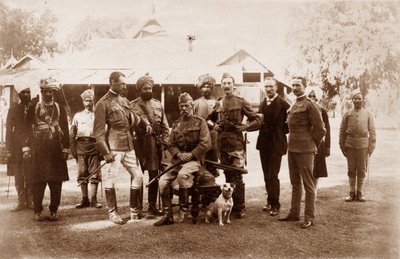 Narrain Sing, Hassan Ali, Major Hamilton D. Taylor, Ram Singh, Mohamad Khan, HSR Sir Fred, Col. P. Carew, vers 1886 - English Photographer