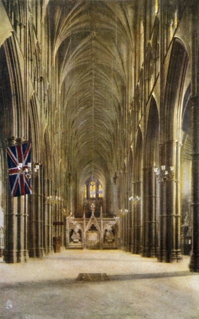 Nef et Tombe du Soldat Inconnu, Abbaye de Westminster, Londres - English Photographer