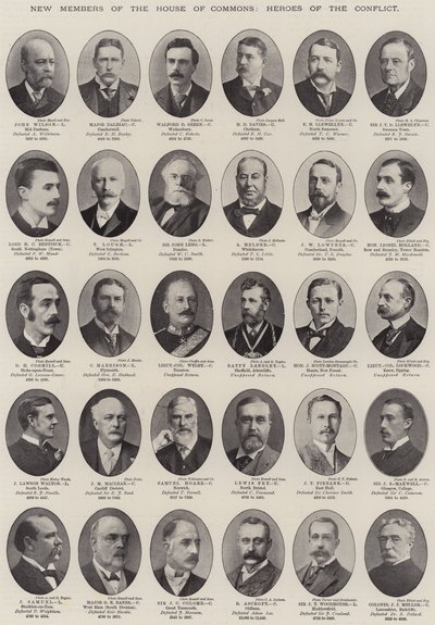 Nouveaux membres de la Chambre des communes, héros du conflit - English Photographer
