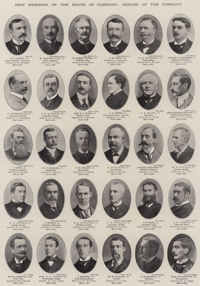 Nouveaux membres de la Chambre des communes, héros du conflit - English Photographer