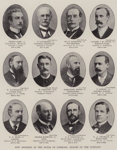Nouveaux membres de la Chambre des communes, héros du conflit - English Photographer