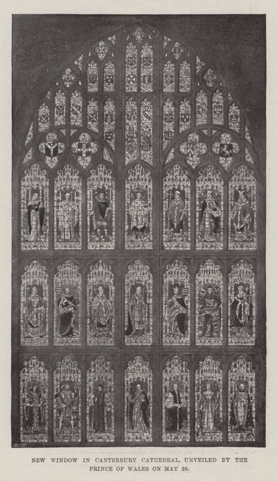 Nouvelle fenêtre dans la cathédrale de Canterbury, dévoilée par le Prince de Galles le 29 mai - English Photographer