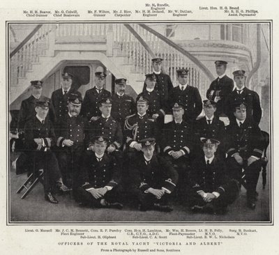 Officiers du yacht royal Victoria et Albert - English Photographer