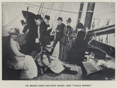 À bord du yacht de Lord Kelvin, le "Lalla Rookh" - English Photographer