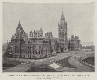 Ouverture du Parlement canadien le 16 mars, les Chambres du Parlement, Ottawa - English Photographer