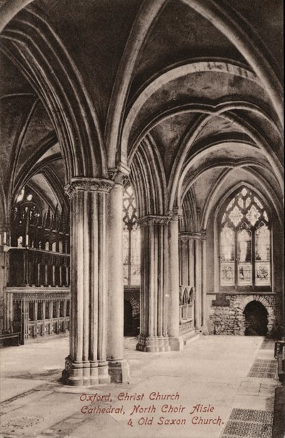 Oxford, Cathédrale de Christ Church, Aile nord du chœur, Ancienne église saxonne - English Photographer