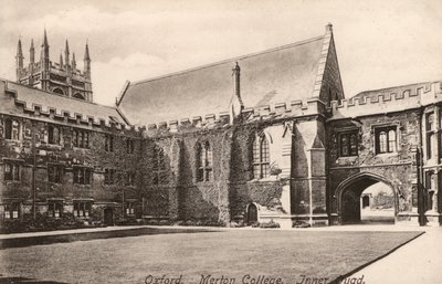 Oxford, Merton College, Cour intérieure - English Photographer