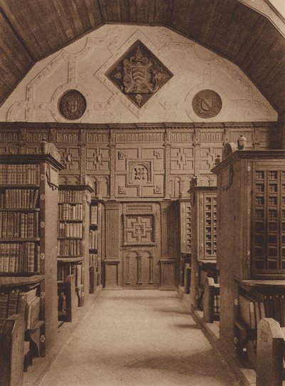 Oxford : Merton College, la bibliothèque, extrémité nord - English Photographer