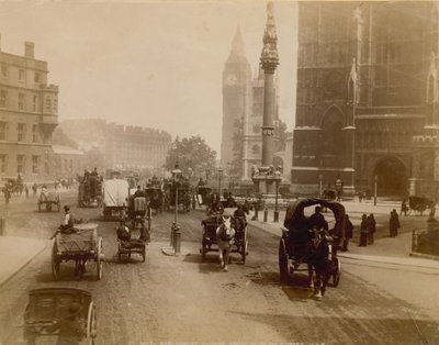 Parliament Square depuis Victoria Street, Londres - English Photographer
