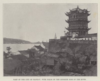 Partie de la ville de Hankau, avec des forts sur l