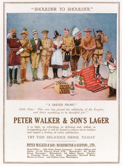 Peter Walker und Sons Lager. Publicité - English Photographer