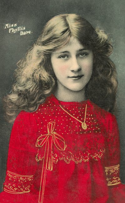 Phyllis Dare, actrice et chanteuse anglaise, jeune fille - English Photographer