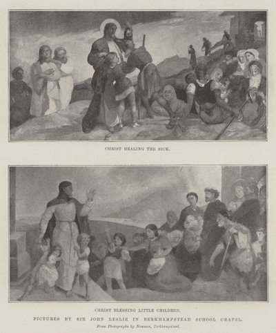 Tableaux de Sir John Leslie dans la chapelle de l
