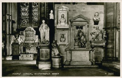 Coin des poètes, Abbaye de Westminster - English Photographer