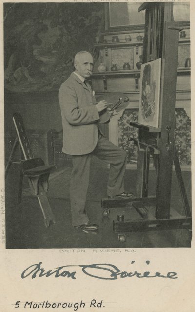 Portrait de Briton Riviere - English Photographer