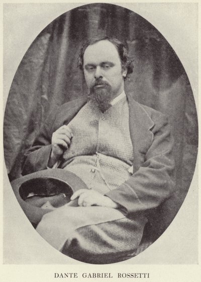 Portrait de Dante Gabriel Rossetti - English Photographer