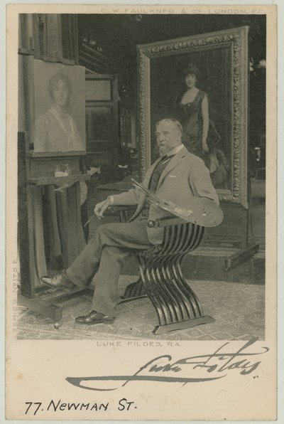 Portrait de Luke Fildes - English Photographer