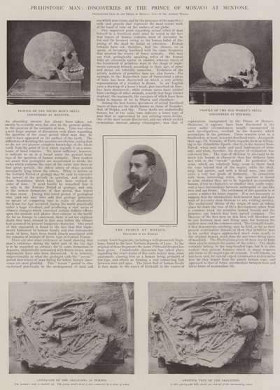 Homme préhistorique, découvertes du prince de Monaco à Menton - English Photographer