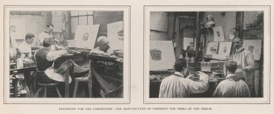Préparation pour le couronnement, la fabrication de couronnes pour les pairs du royaume - English Photographer