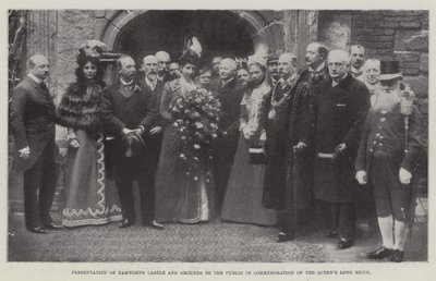 Présentation du château et des terrains de Tamworth au public en commémoration du long règne de la reine, 27 mai 1899 - English Photographer