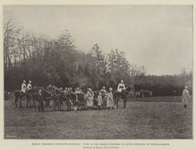 Quatre-vingtième anniversaire du Prince Bismarck, visite de l
