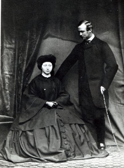 Princesse Alice et Prince Ludwig de Hesse, 1860 - English Photographer
