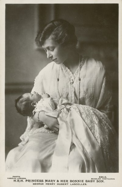 Princesse Mary, vicomtesse Lascelles, avec son fils aîné, George - English Photographer