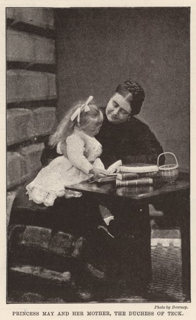 La princesse May et sa mère, la duchesse de Teck - English Photographer