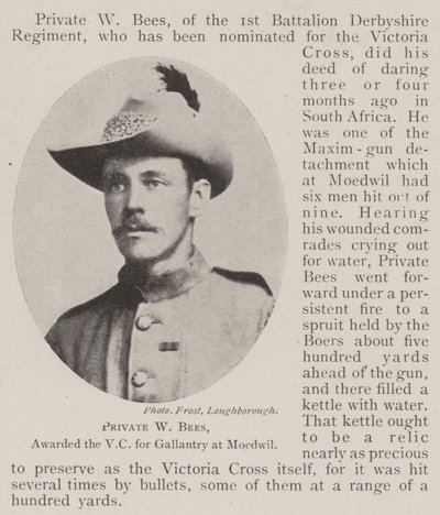 Soldat W Bees, récompensé de la VC pour bravoure à Moedwil - English Photographer