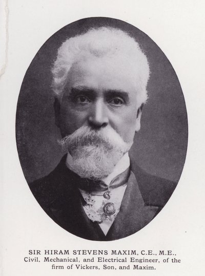 Hommes éminents de Londres : Sir Hiram Stevens Maxim - English Photographer
