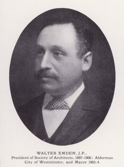 Hommes éminents de Londres : Walter Emden - English Photographer