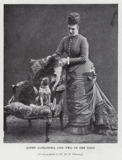 Reine Alexandra et deux de ses chiens - English Photographer