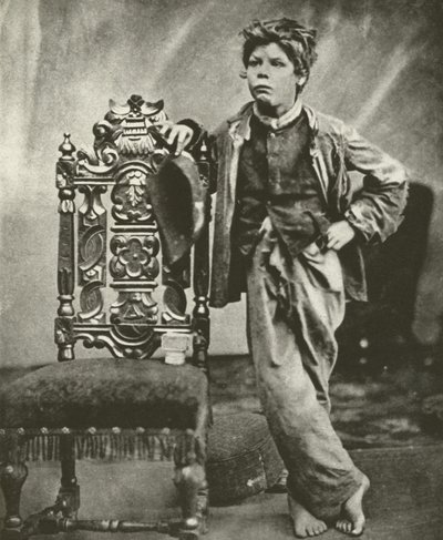 Écolier en haillons en 1860 - English Photographer
