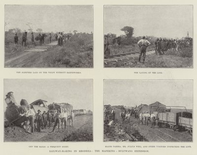 Construction ferroviaire en Rhodésie, extension Mafeking-Buluwayo - English Photographer