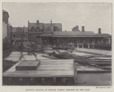 Gare de Bognor, partiellement détruite par la tempête - English Photographer