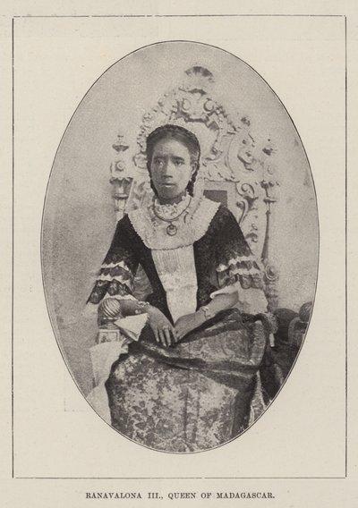 Ranavalona III, reine de Madagascar - English Photographer