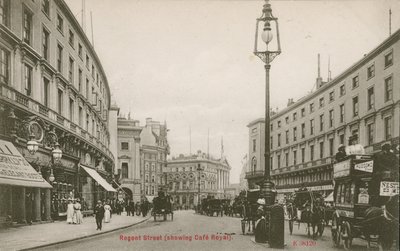 Regent Street, Londres, montrant le Café Royal - English Photographer