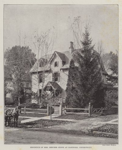 Résidence de Mme Beecher Stowe à Hartford, Connecticut - English Photographer