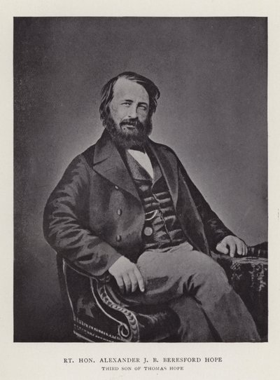 Le très honorable Alexander J B Beresford Hope, troisième fils de Thomas Hope - English Photographer