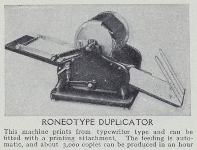 Duplicateur Roneotype - English Photographer