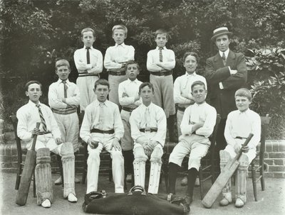 École de Rosendale Road: équipe de cricket, 1897 - English Photographer