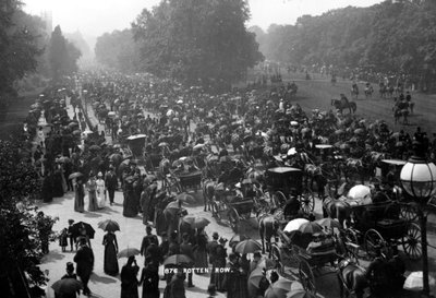 Rotten Row à Hyde Park, Londres, c.1890 - English Photographer