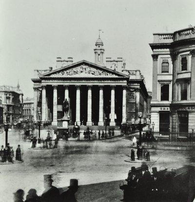 Royal Exchange, Threadneedle Street, City de Londres, 1880 - English Photographer