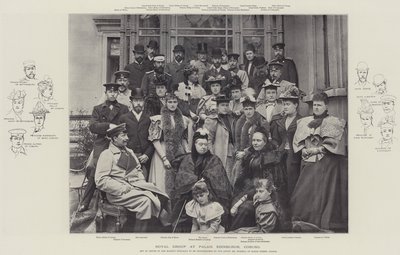 Groupe royal au Palais Édimbourg, Cobourg - English Photographer