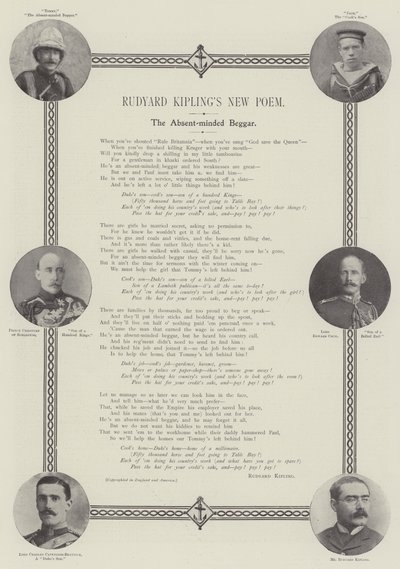 Le nouveau poème de Rudyard Kipling, Le Mendiant distrait - English Photographer